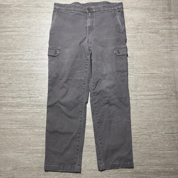 SCOTTeVEST Cargo Canvas Pants Gray Mens 33x30 Workwear - Picture 1 of 10